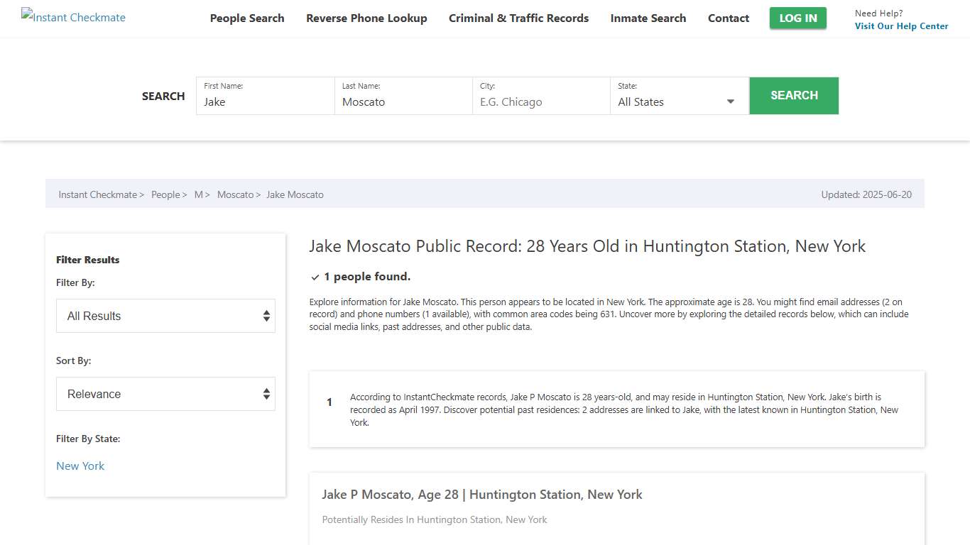 Jake Moscato - 28 Years Old from Huntington Station, NY